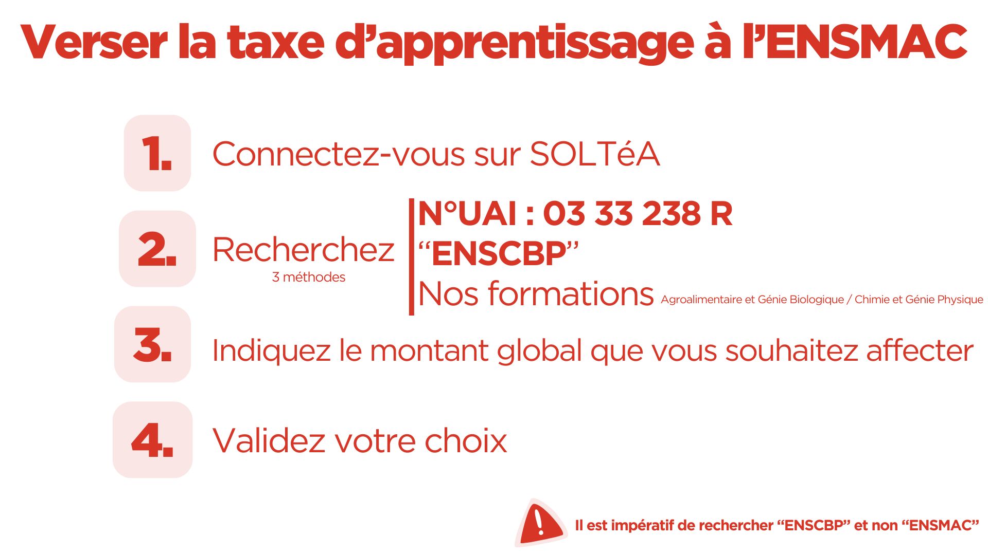 comment verser la taxe d'apprentissage à l'ensmac