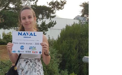 Marielle, apprentie-ingénieure, récompensée lors du Congrès Français de la Mécanique