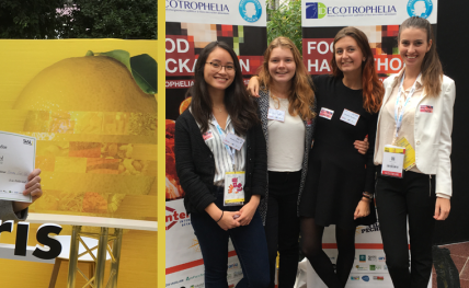 Maria, en 3e année, gagne 2 prix avec son équipe lors du Hackathon Ecotrophelia 2018