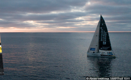 Sébastien Simon, vainqueur de La Solitaire Urgo Le Figaro 2018