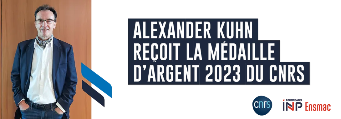 Alexander Kuhn reçoit la médaille d'argent 2023 du CNRS