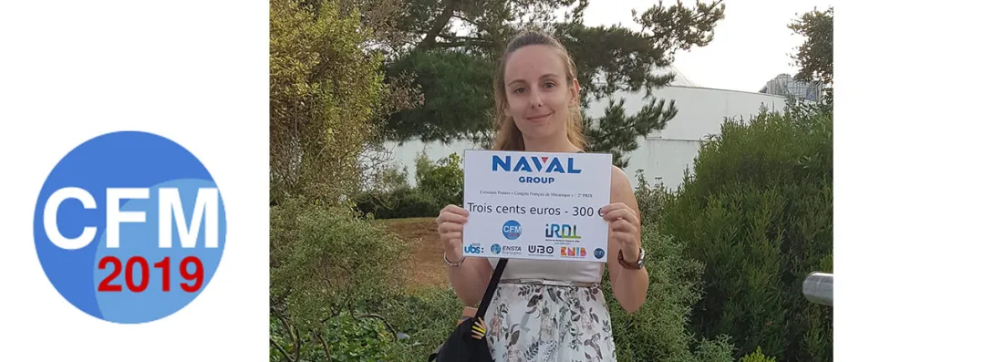 Marielle, apprentie-ingénieure, récompensée lors du Congrès Français de la Mécanique